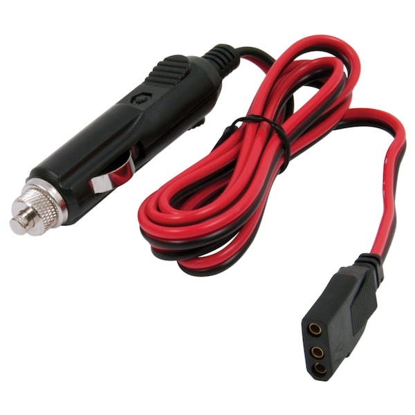 Truckspec 3-Pin Plug/12-Volt Plug Fused Replacement CB Power Cord TSPSCBH-3P - main